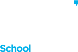 logo CVS stacked blanco azul Gracias curso MBP School of coaches